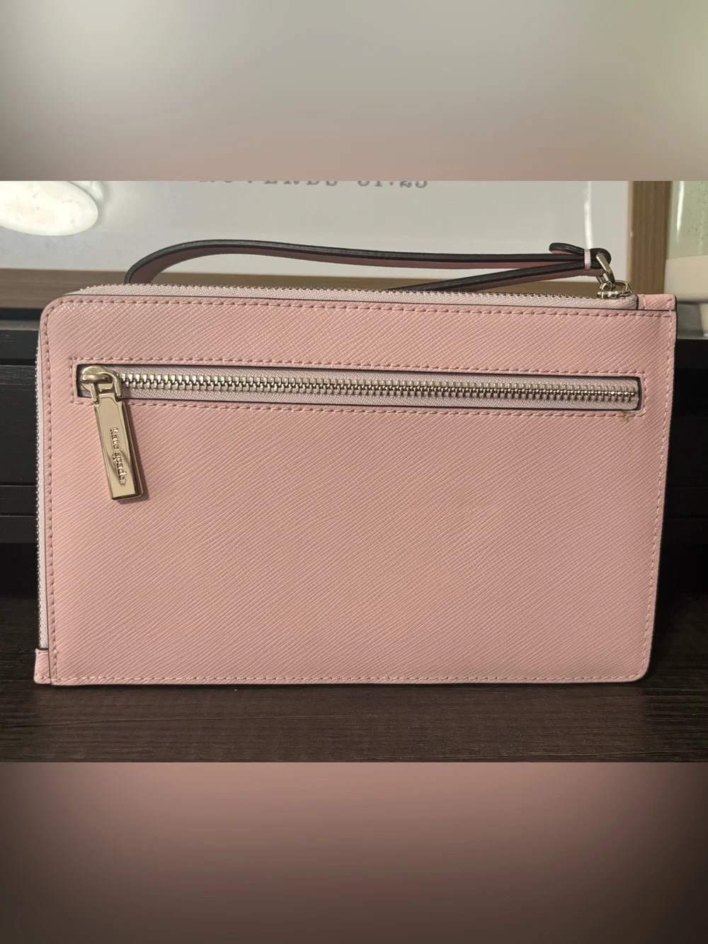 Kate Spade Staci Medium L-Zip Wristlet in Saffiano Leather